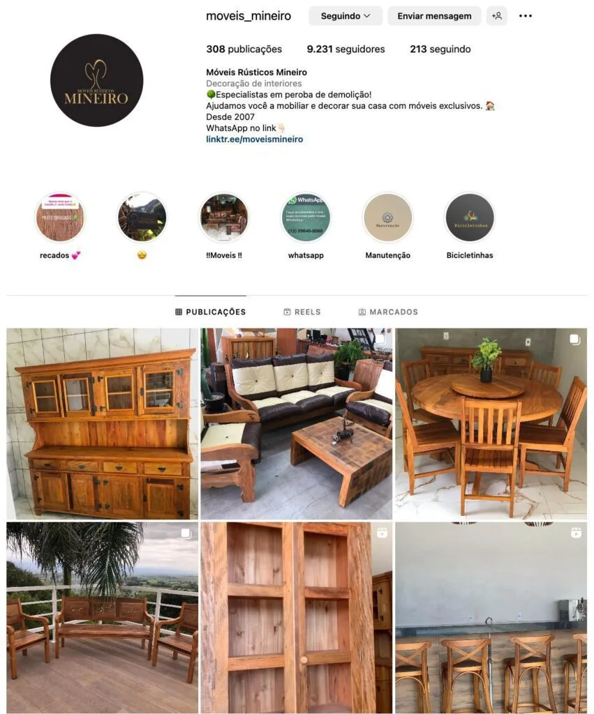 Móveis de Madeira de Lei